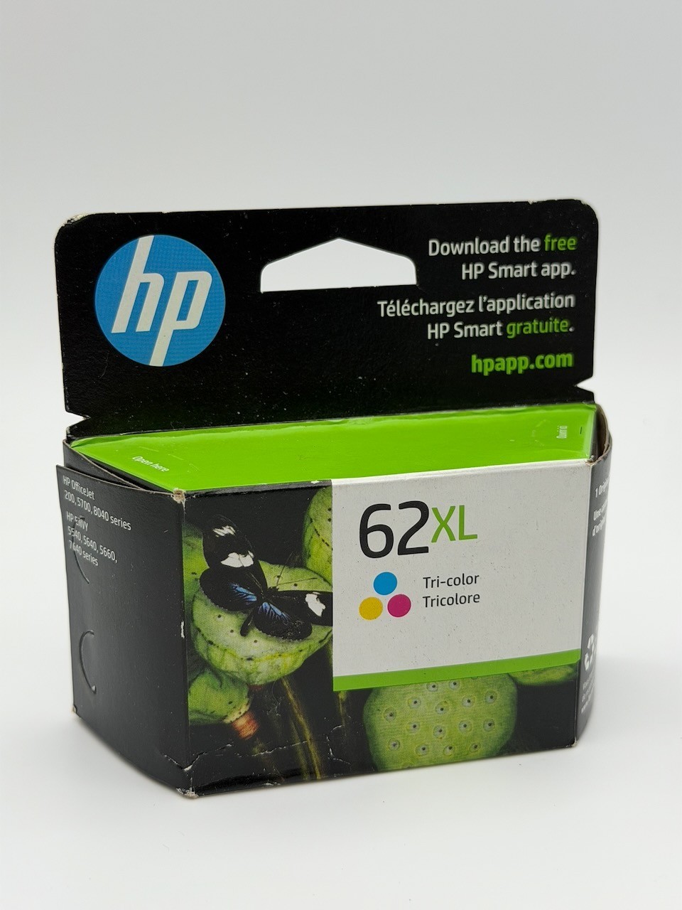 NEW HP C2P07AN Tri-color Ink Cartridge Genuine OEM 62 62XL JUL 2025