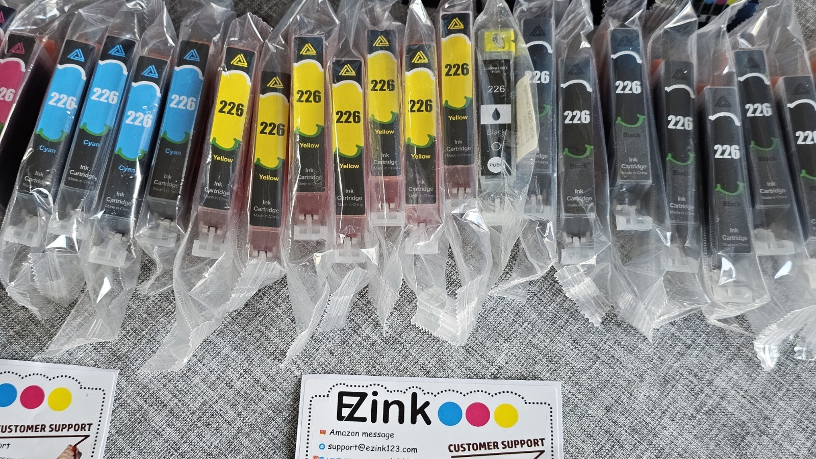 27 Pack EZink Compatible Ink Cartridges 225 226 New Sealed Open Box Generic