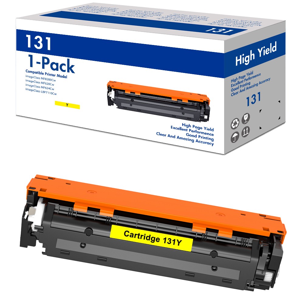 1 PK CRG131 131 YELLOW Toner For Canon 131 ImageCLASS LBP7110Cw MF624Cw MF628Cw