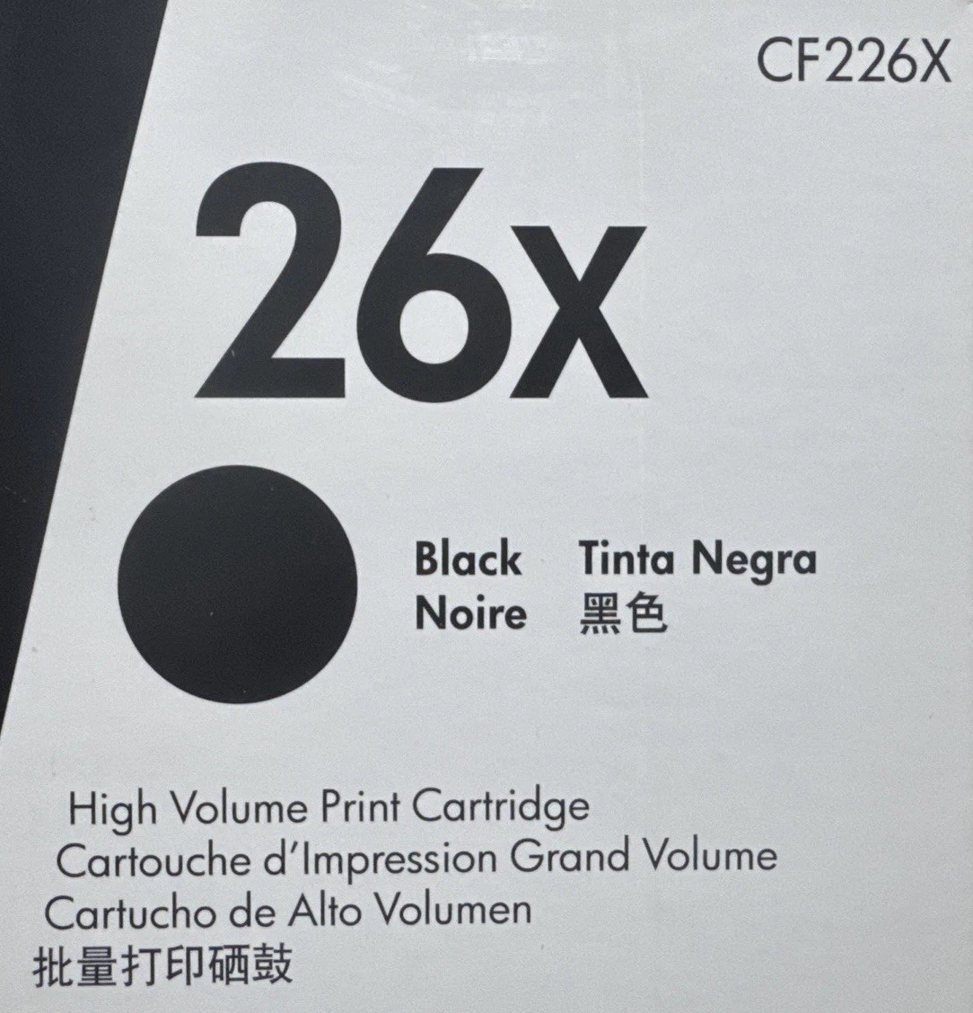 HP 26X Black Toner CF226XC For HP LaserJet Pro M402, MFP M426 Genuine Sealed Box