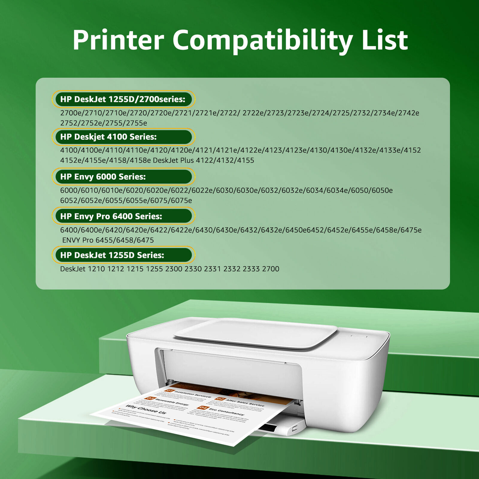 67XL Ink Cartridge 67-XL Ink for HP Deskjet 2700 2755 4155 2720e Envy 6055 6020e