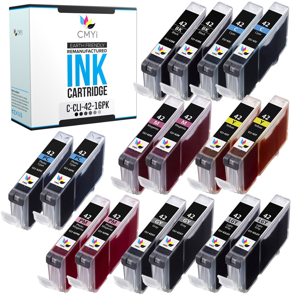 Compatible CMYi CLI-42 Ink Cartridges Lot for Canon Fits PIXMA PRO-100 PRO-100S