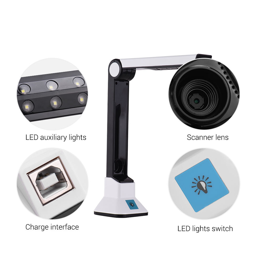BK50 Portable High Definition Capture Size A4 Document I9H7