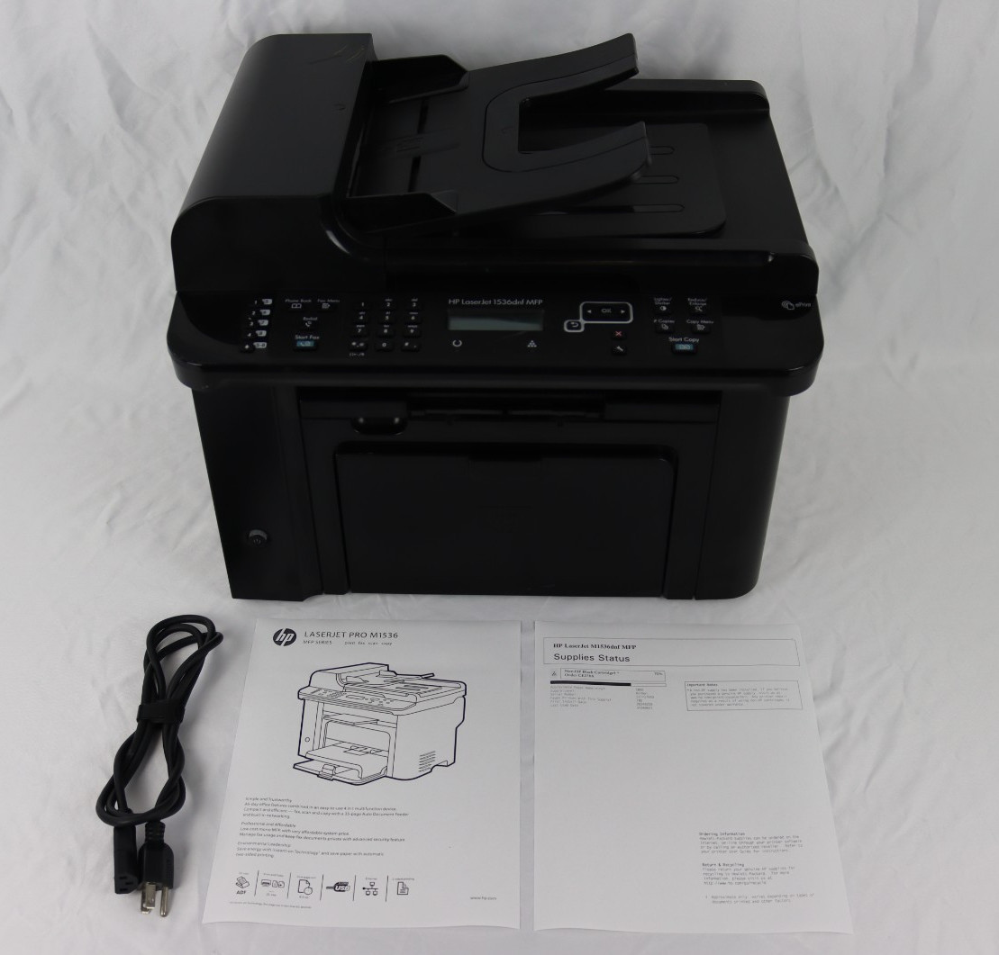 HP LaserJet M1536dnf MFP Fax/Scan/Copy Printer | Works Great