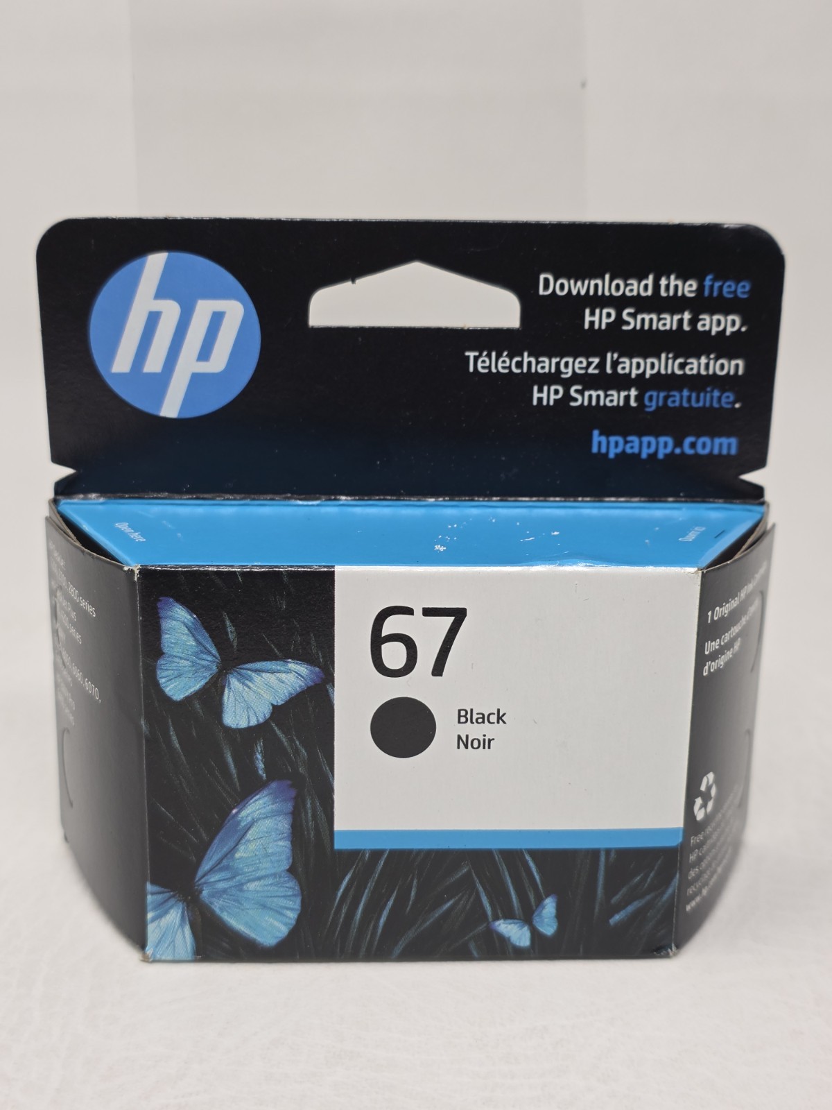 HP 67 Black Original Genuine ink cartridge 3YM56AN for Deskjet ENVY May 2027 New
