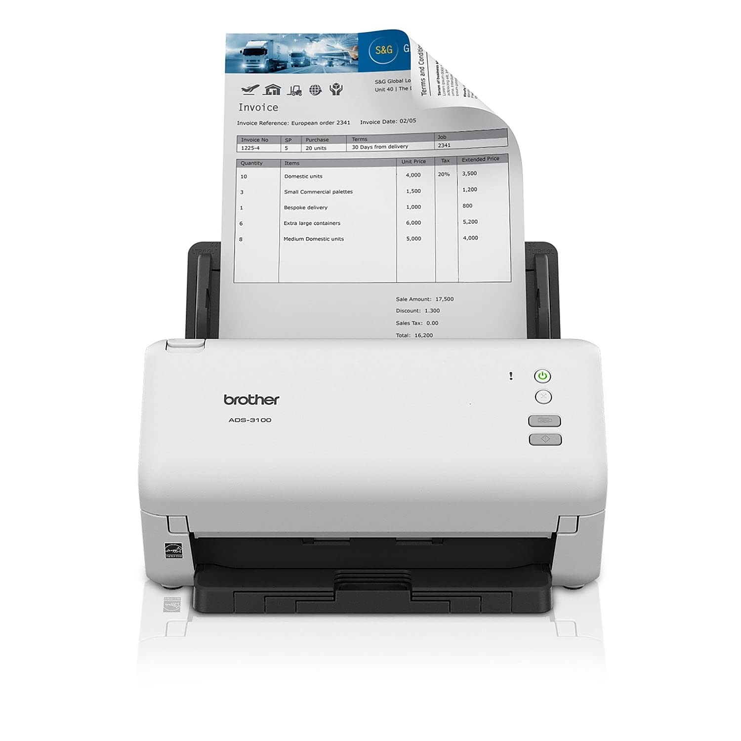 Brother ADS-3100 High-Speed Desktop Scanner | Compact with Scan Speeds of Up …
