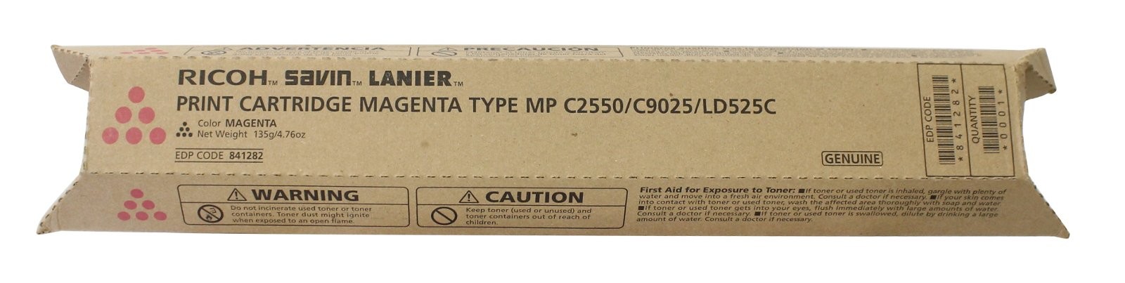 Ricoh 841282 OEM Toner – Aficio MP C2050 C2550 Magenta 1 Size,