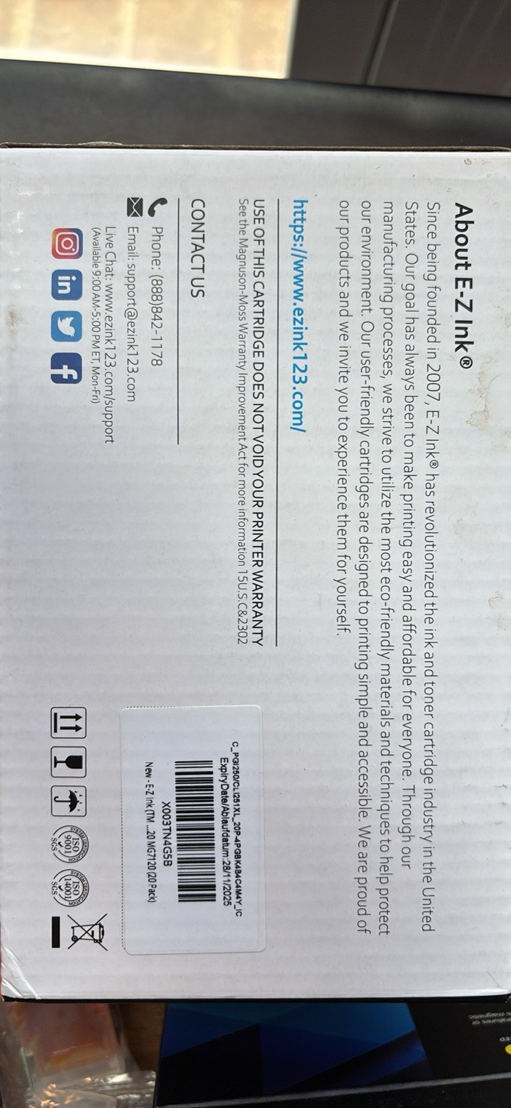 E-Z Ink Compatible for Canon PGI-250XL/CLI-251XL Inkjet Cartridges 5-Color