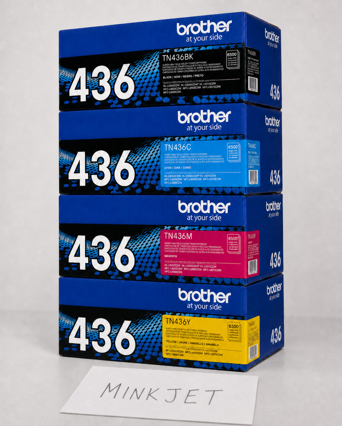 Genuine Brother TN436 Toner Set 4 Pack TN-436 BK C M Y Super High Yield Sealed