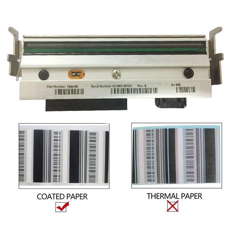 New Printhead for Zebra ZM400 Coated Label Barcode Printer 79800M 203dpi