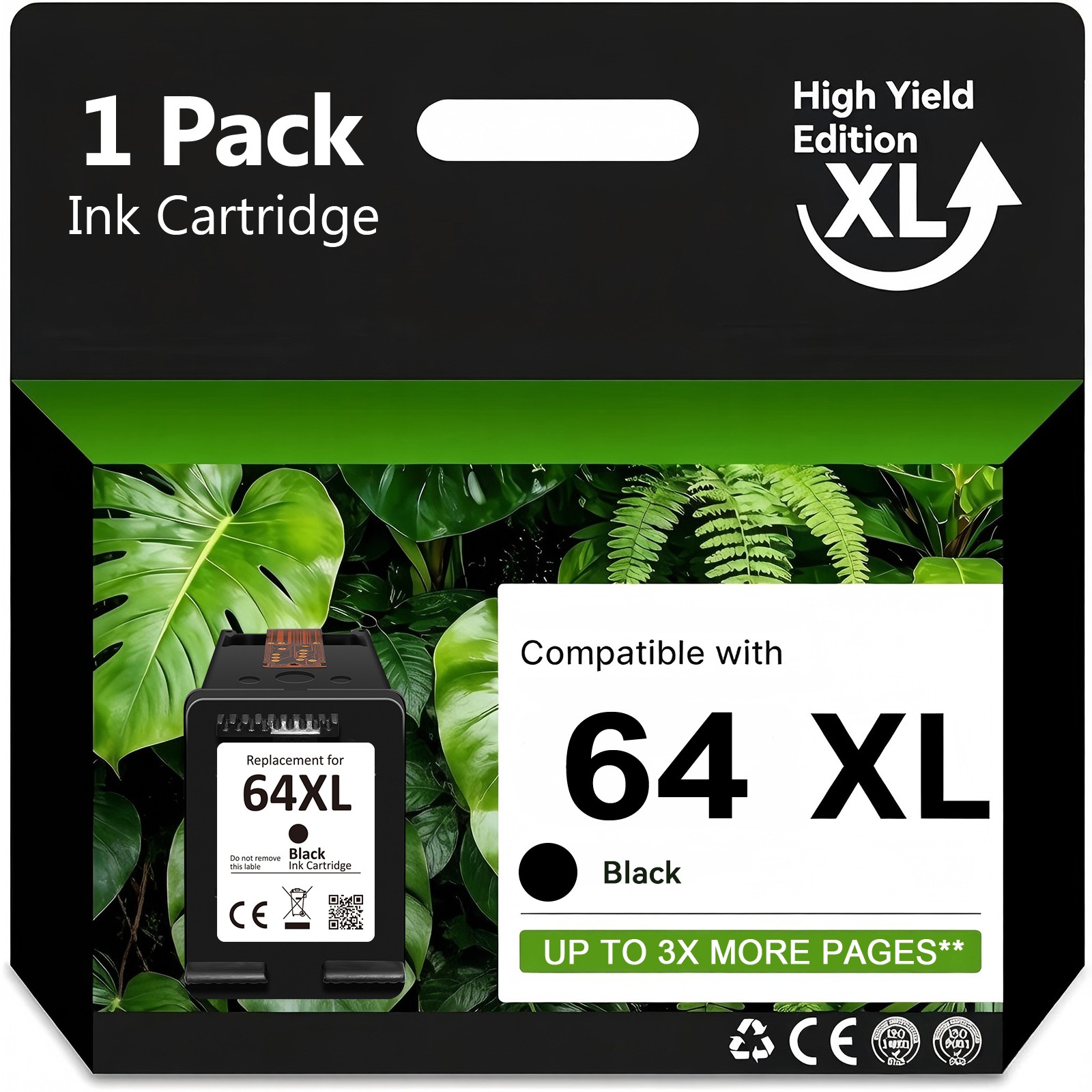 64-XL Ink Cartridge For HP 64XL 64 XL Envy Photo 7855 7858 7155 6258 6222 6220