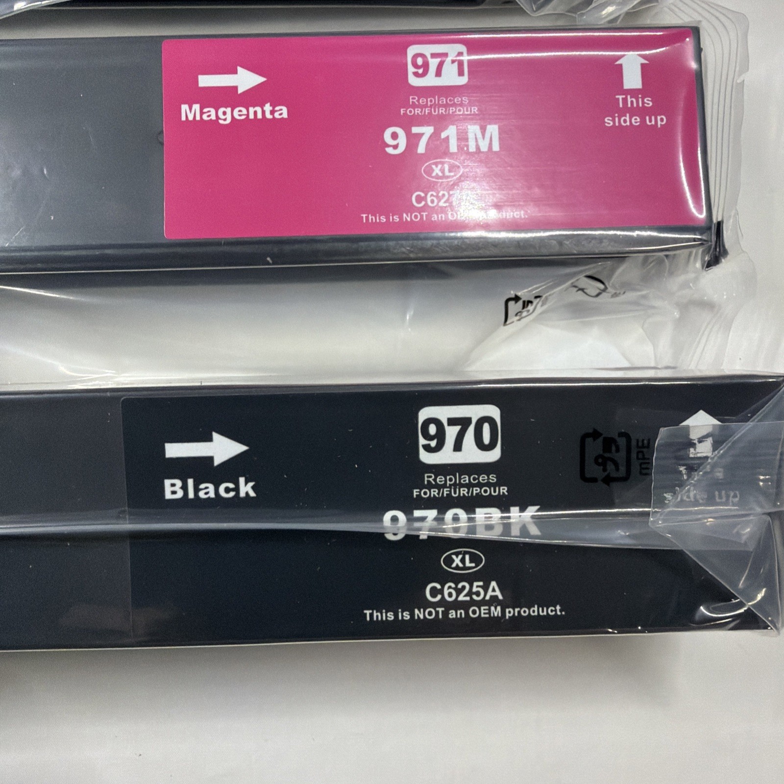 970XL 971XL Ink Cartridges High Yield 4 Pack For HP 970XL 971XL (B, C, M, Y )