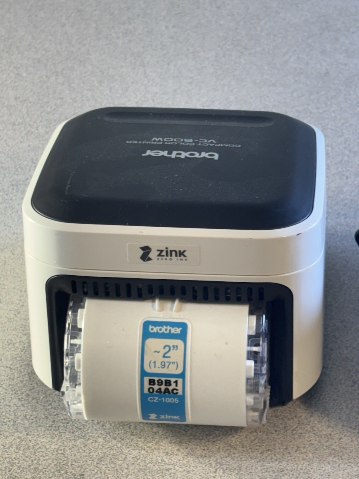 Brother VC-500W Wireless Compact Color Label Printer + Brother C K9H1 02ADCK1000
