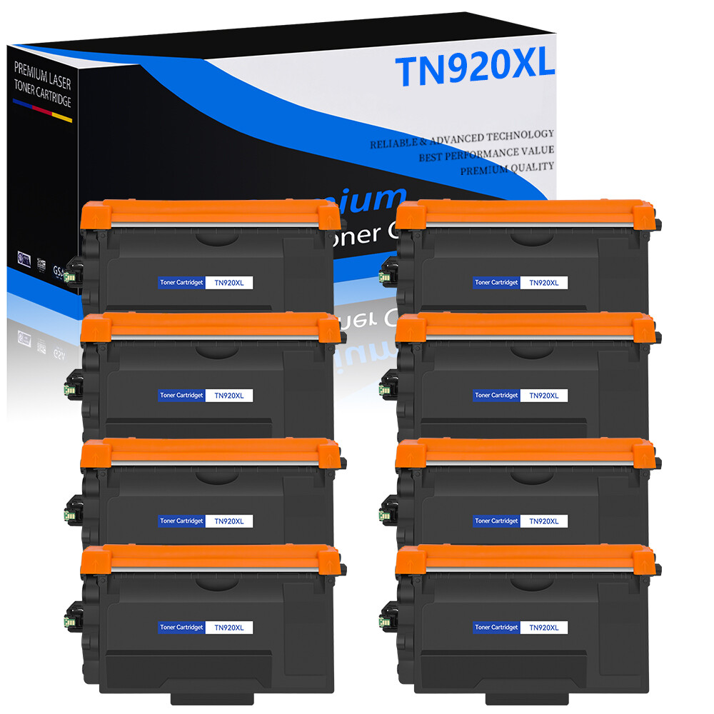 8PK TN920 Toner Cartridge for Brother TN920xl DCP-L5510DN HL-L5215DW HL-L6415DW