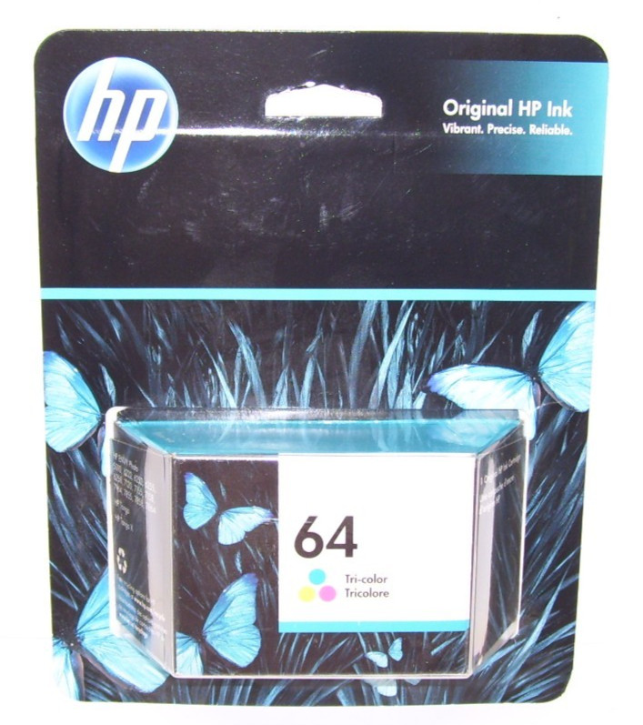 Original 64 Tri-Color Ink Cartridge (N9J89AN) for ENVY 6200 6255 7100 exp 2023