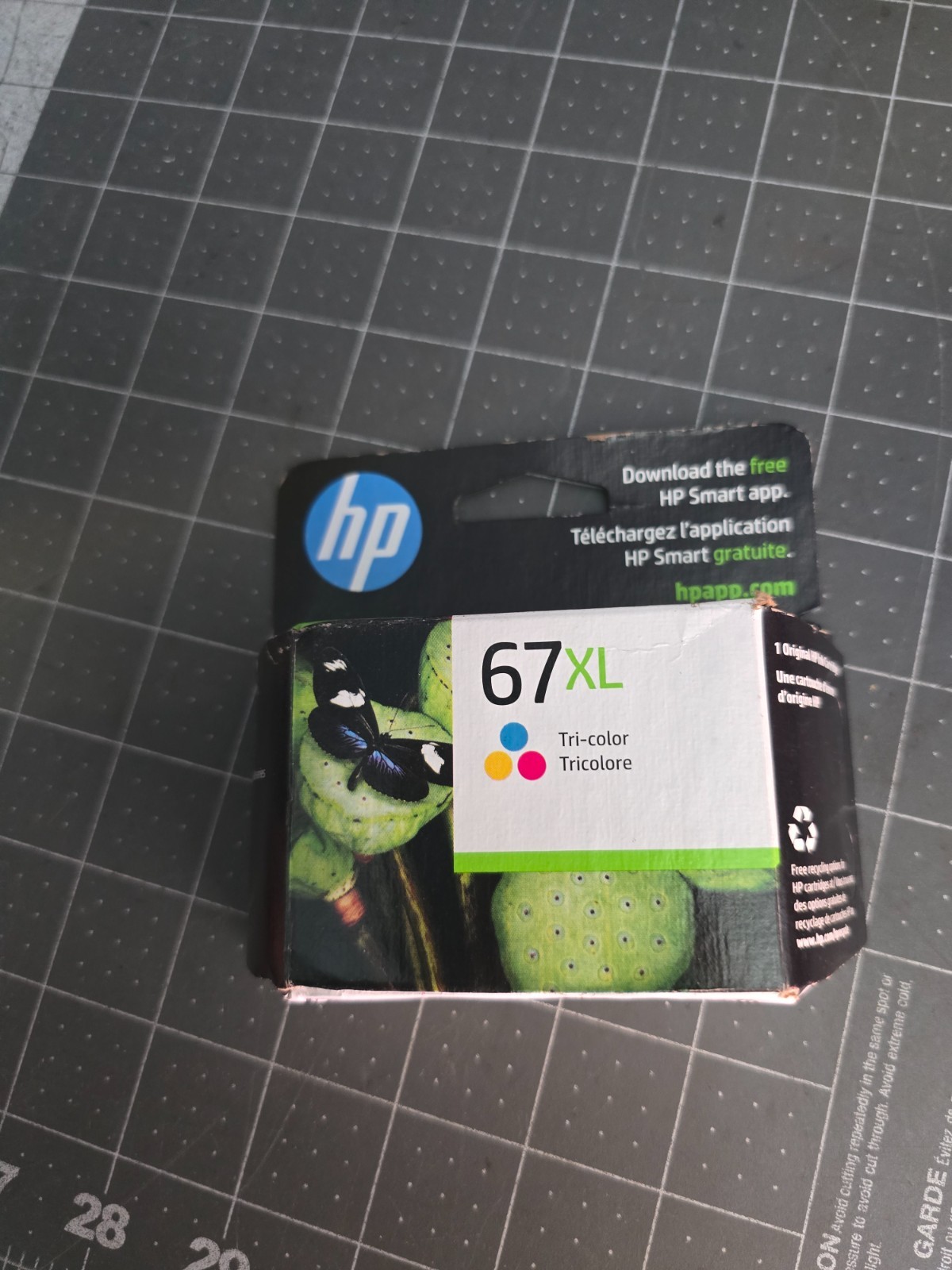 HP 67XL High Yield Tri-Color Original Ink Cartridge (3YM58AN) Exp 2024 2411/OB
