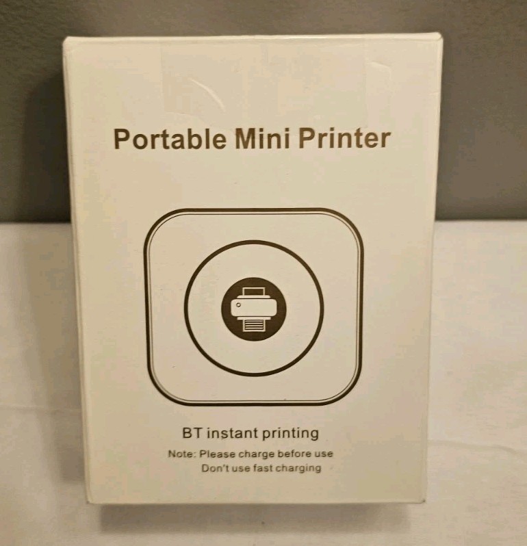Portable Mini Printer- BT instant Printing- Fun Print App – Photos Website Label