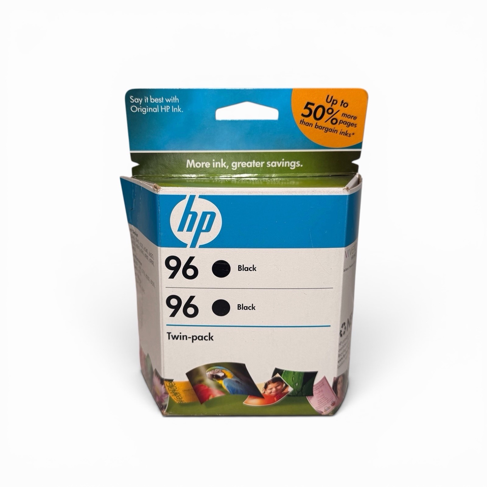 HP 96 (C9348FN140) Black Ink Cartridges Twin 2 Pack OEM Exp 11/2010 Open Box