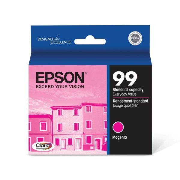 Genuine Epson 99 Magenta Ink Cartridge (T099320) – Exp. 04/2023