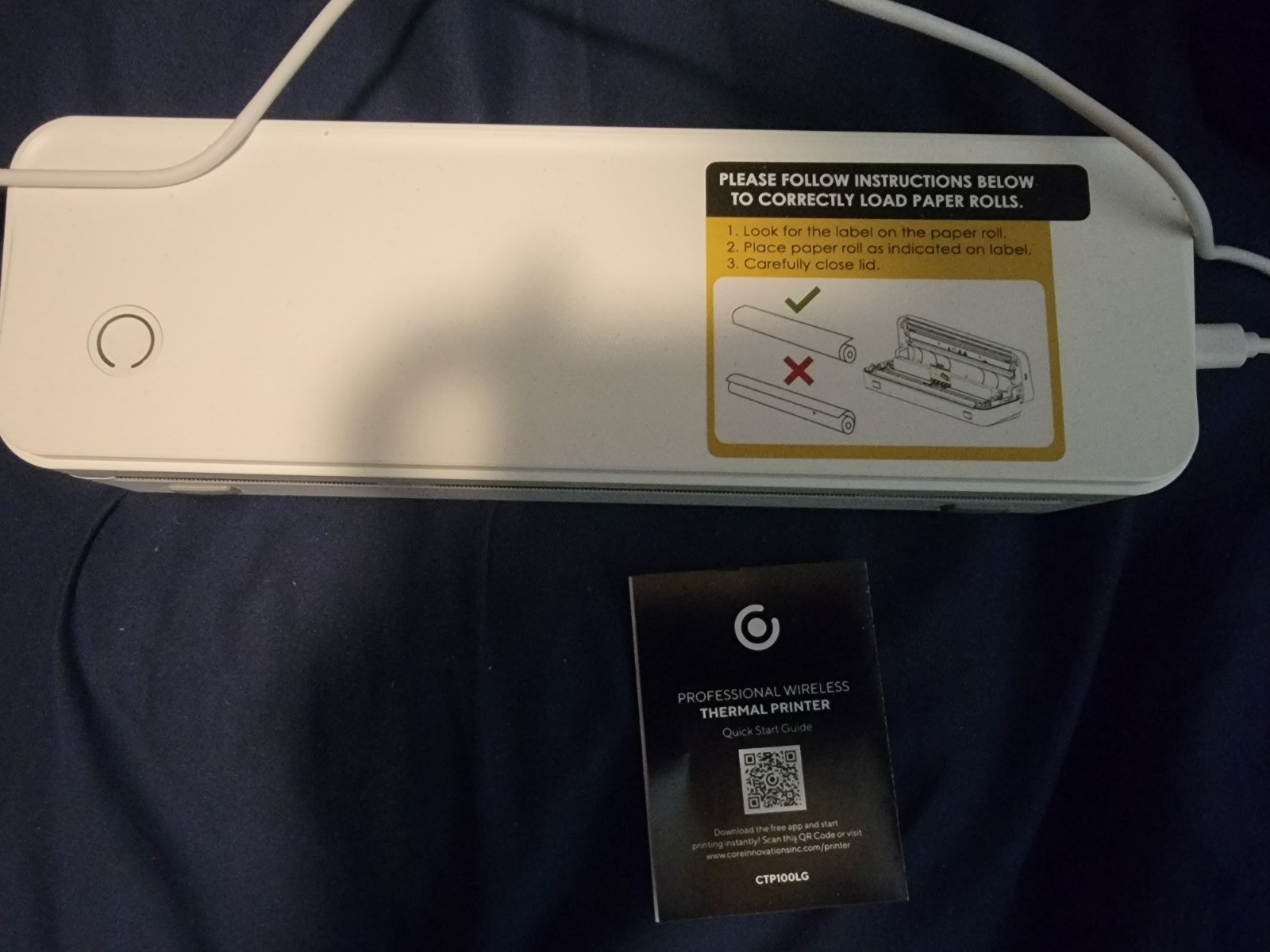 Phomemo M08F Portable Wireless Bluetooth Thermal Printer, Rechargeable, A4/A5