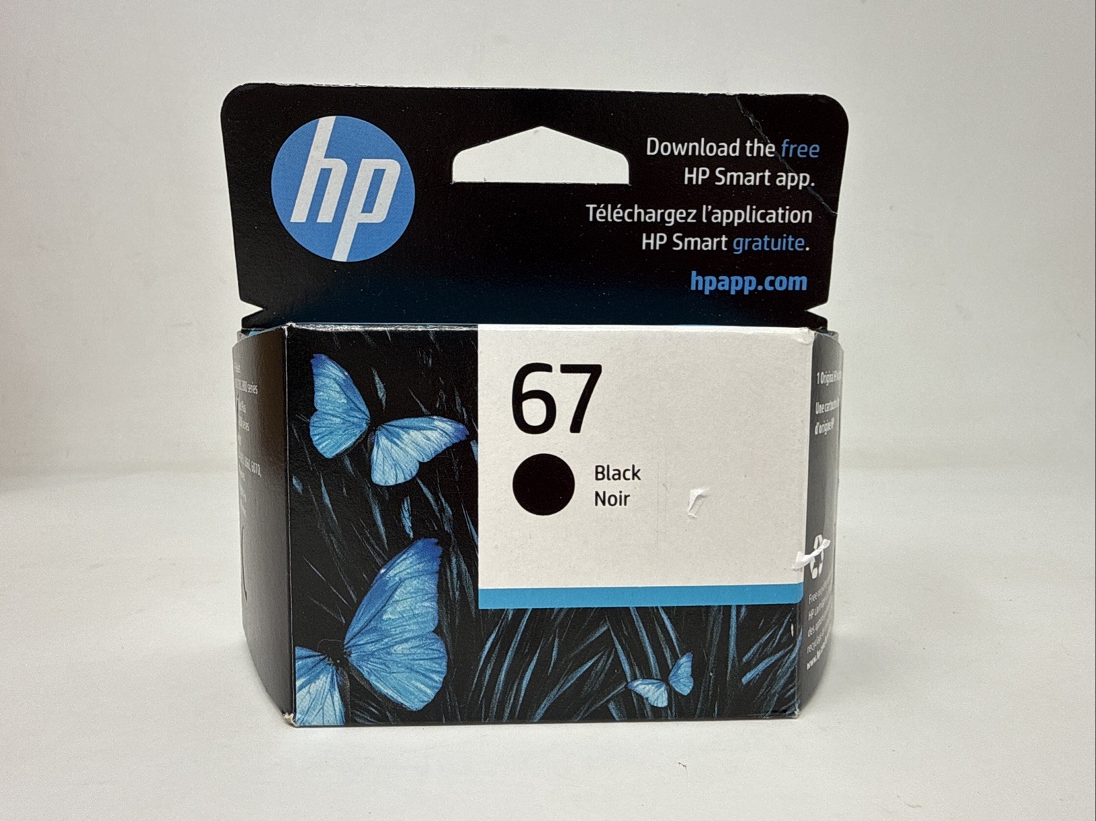 New Genuine HP 67 Black Ink Cartridge EXP 11/2026