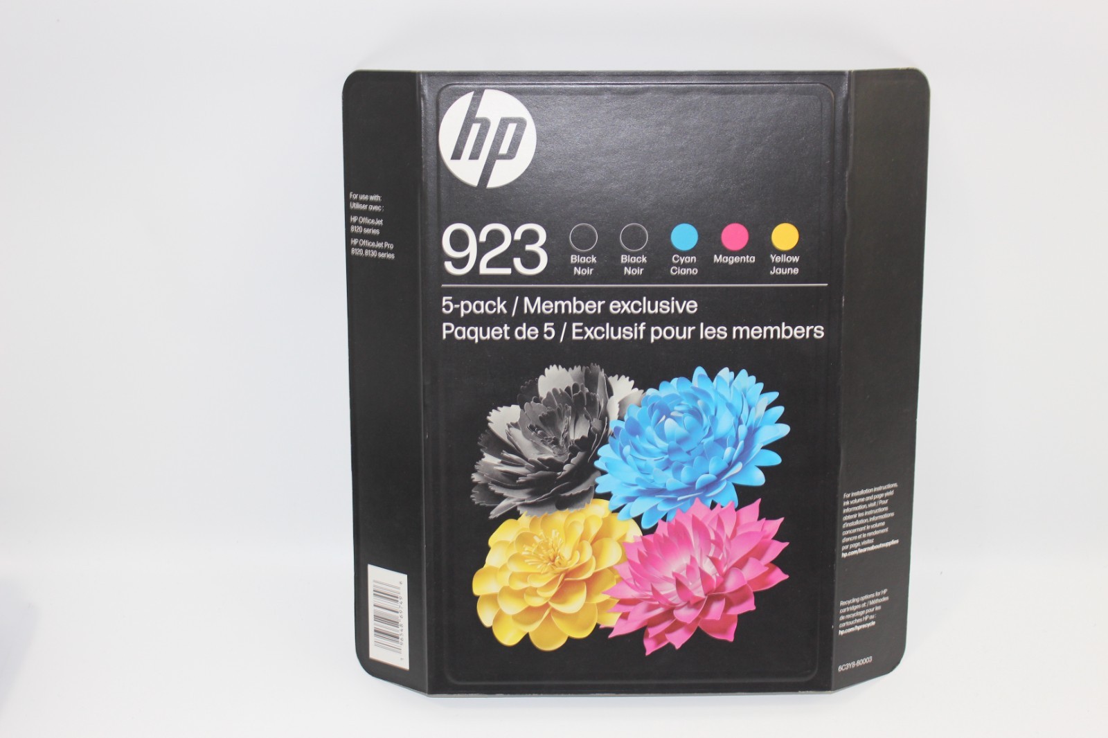 GENUINE HP 923 5-PACK 2 Black, C/M/Y Ink Cartridges Exp 6/2027+ 6C3Y8BN