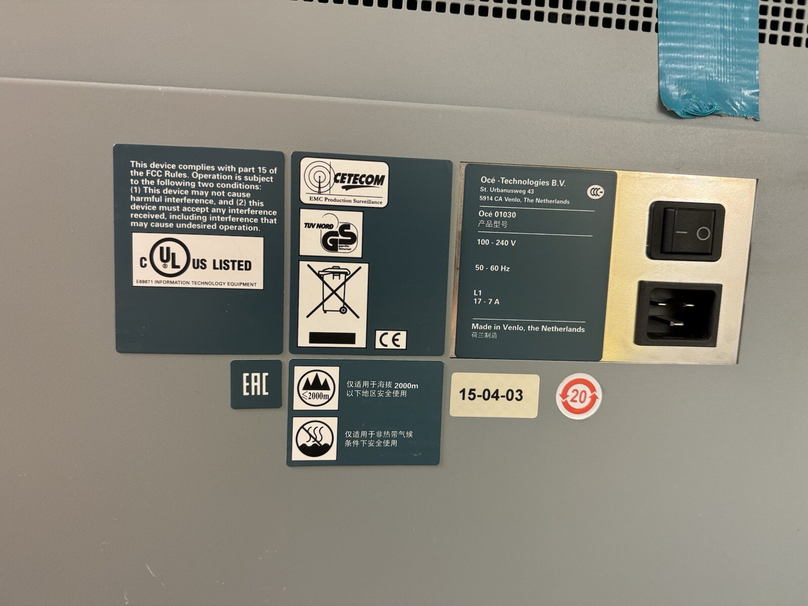Oce Plotwave 750