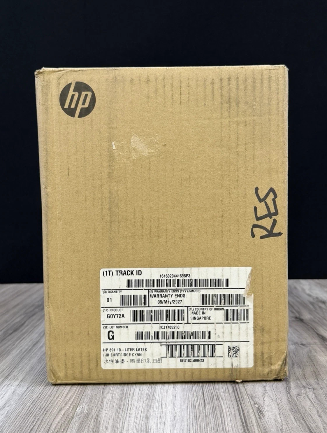 HP 891 10-Liter Cyan Latex Ink Cartridge G0Y72A Latex 3500 3600 Production OEM