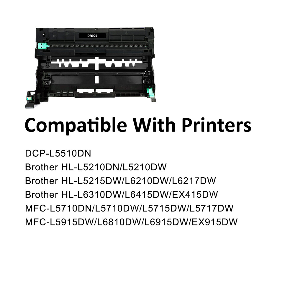 1-4PK DR920 Drum Unit Compatible With Brother TN-920 HL-L5210DW HL-L6415DW