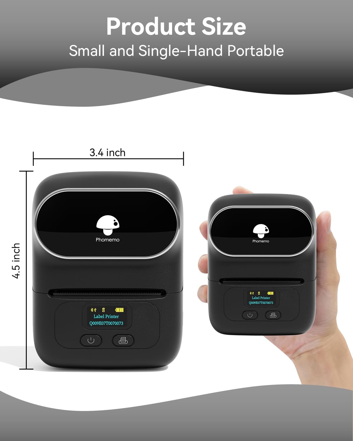Label Printer M110 Upgraded Label Maker Bluetooth No Ink Portable for Small B…