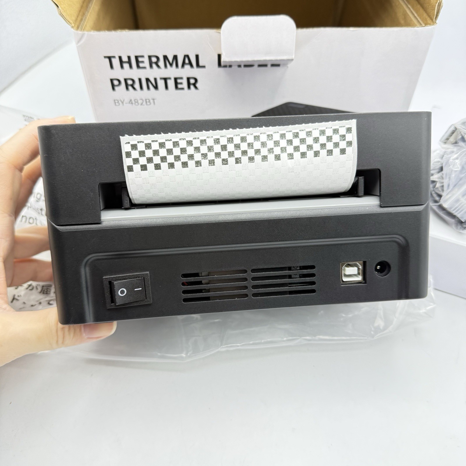 PEDOOLO Thermal Label Printer Bluetooth USB Model BY-482BT NEW OPEN BOX Complete