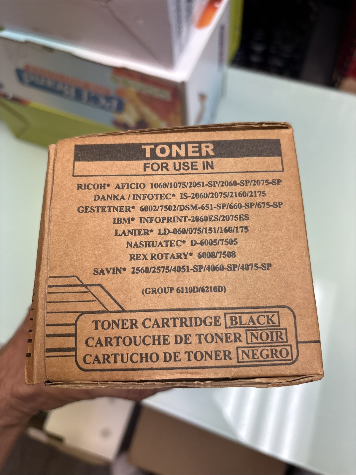 Compatible Black Laser Toner 6110D 6210D For Ricoh Aficio 1060 1075 2051