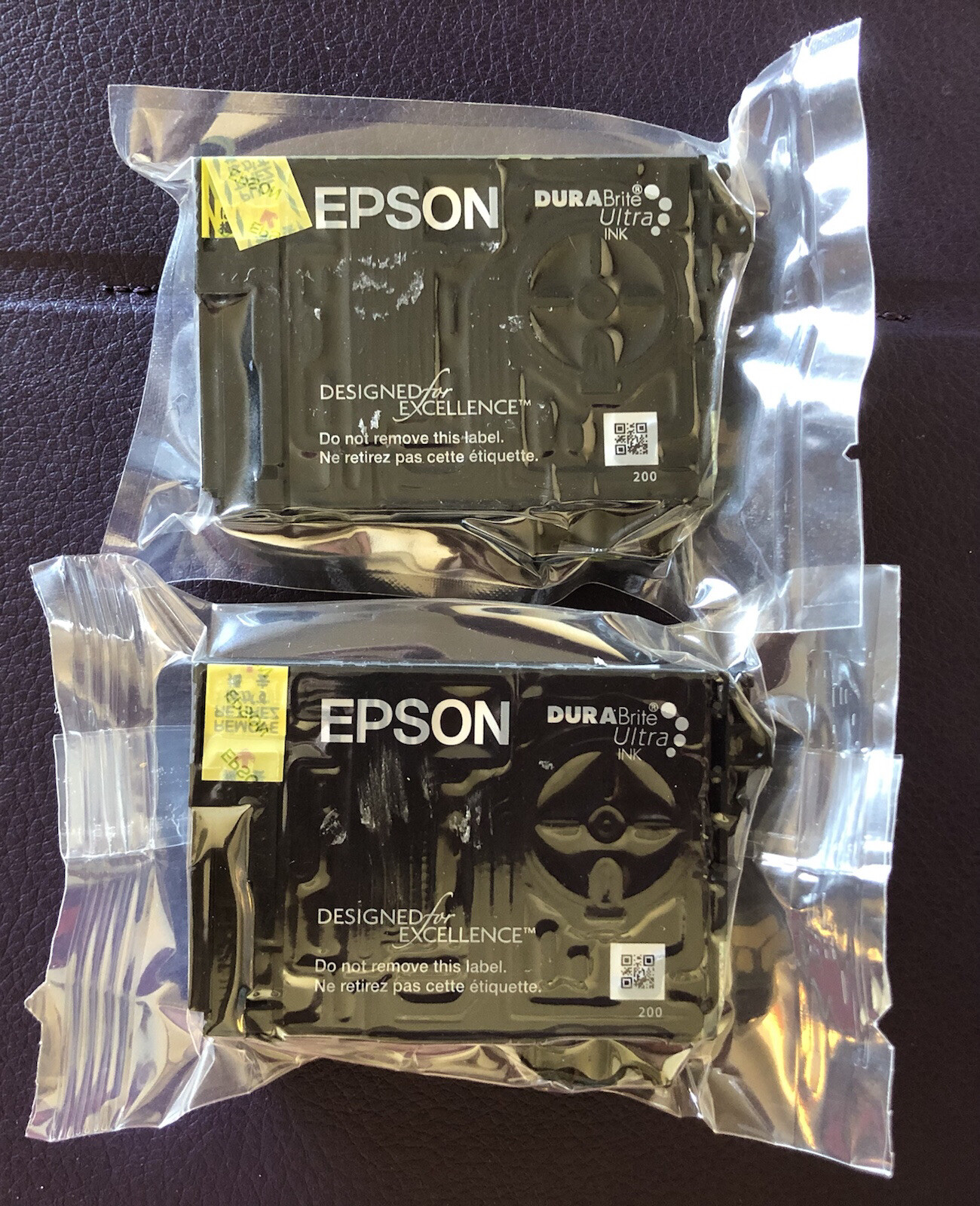 Epson 200 Black And Yellow Printer Ink Genuine NO RETAIL BOX Factory Sealed
