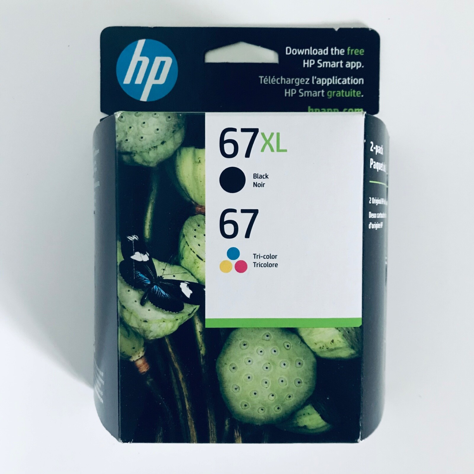 2026 Genuine HP 67XL 67 3YP30AN Black + Tri-Color Original Ink Cartridges