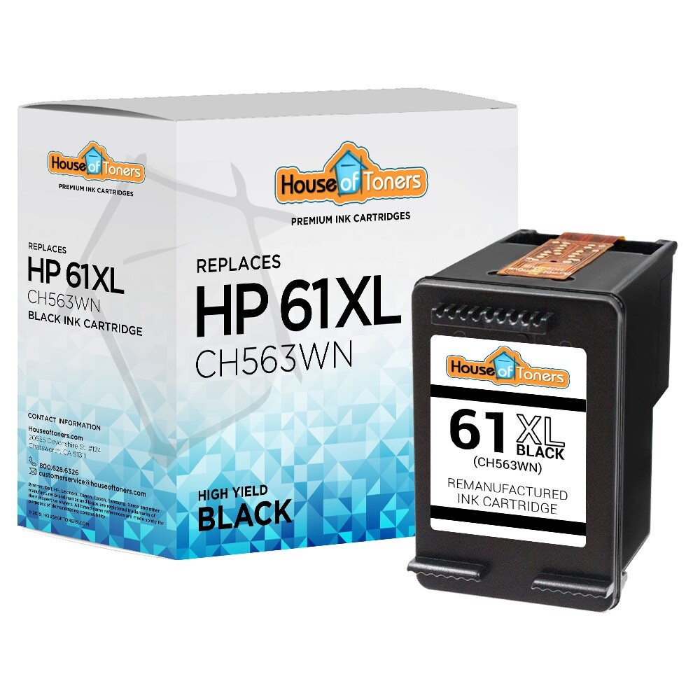 1-Black For HP 61XL Ink Cartridge 4500 4501 4502 4504 5530 5531 5535
