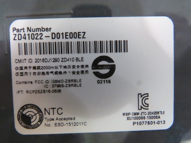 Zebra ZD410 Direct Thermal Label Printer ZD41H22-D01W01EZ WIFI bluetoth Grade A