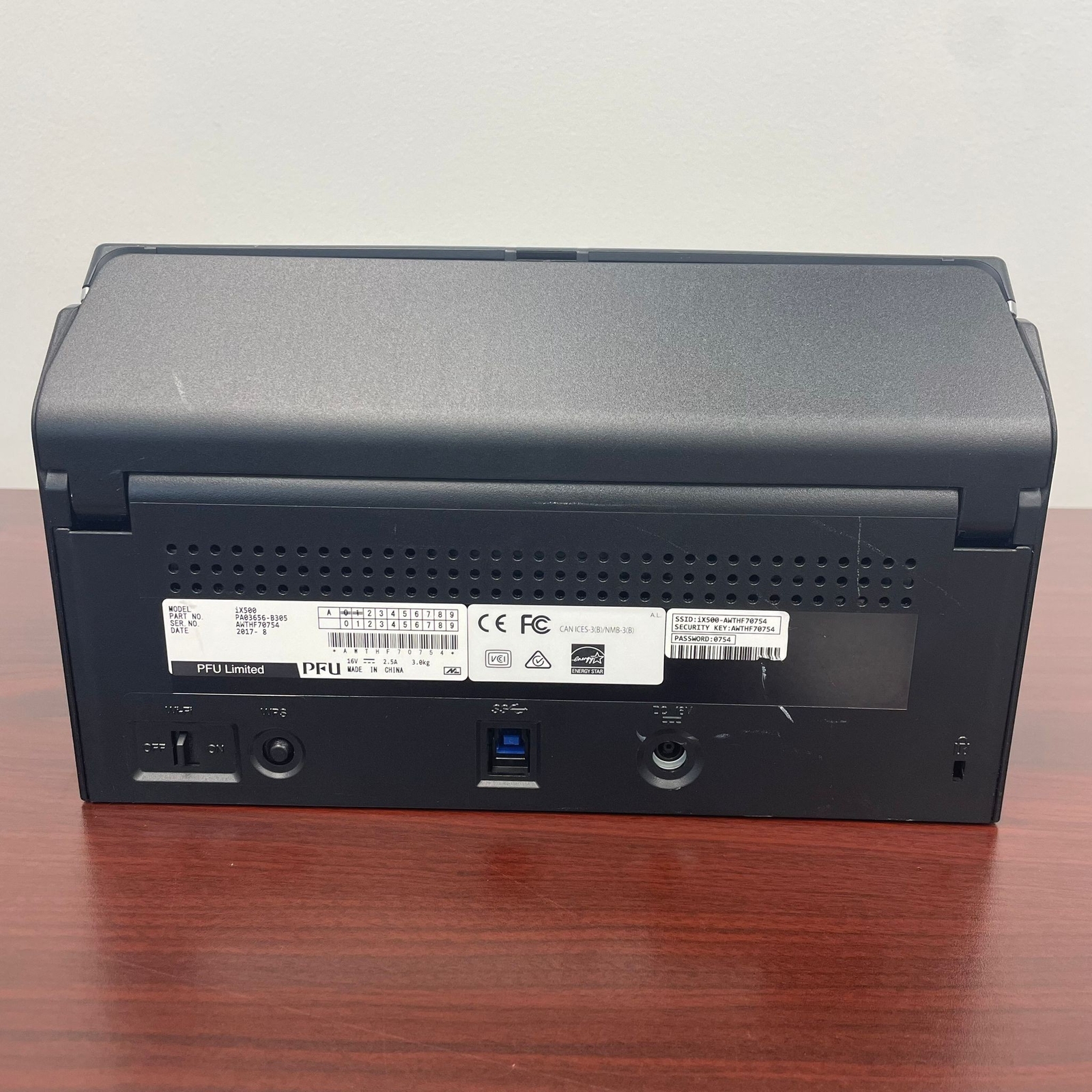 Fujitsu ScanSnap ix500 USB Color Document Scanner duplex 600DPI