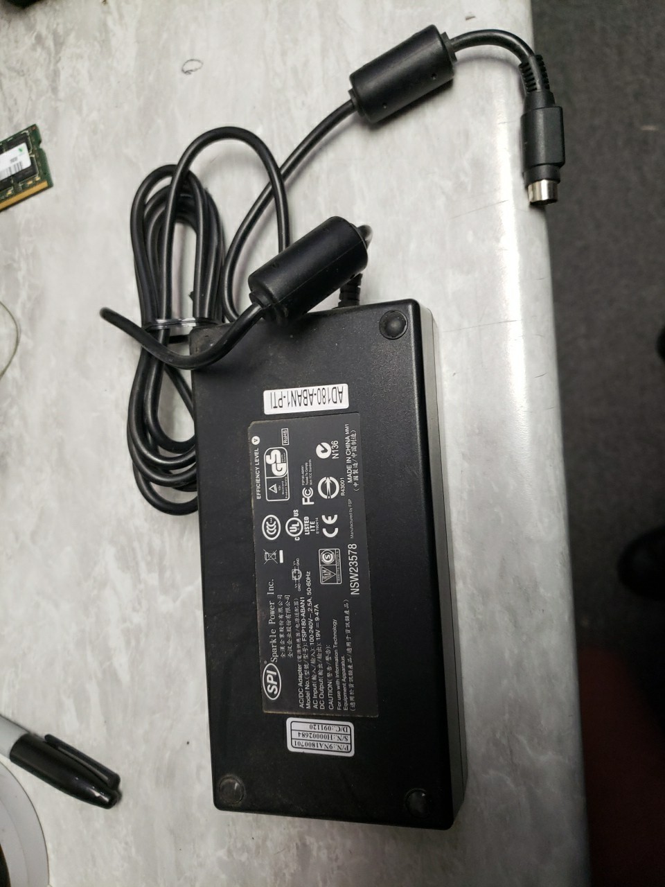 FSP Group 180W (19V 9.47A) 4-Pin AC Power Adapter FSP180-ABAN1 FREE SHIP