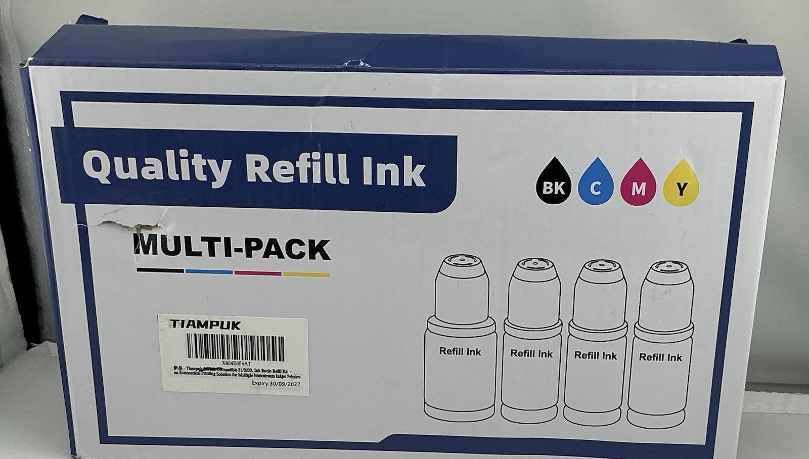 4PK 32XL 31 Ink Bottles for HP Smart Tank 555 455 5101 450 5000 6001 7301 7001