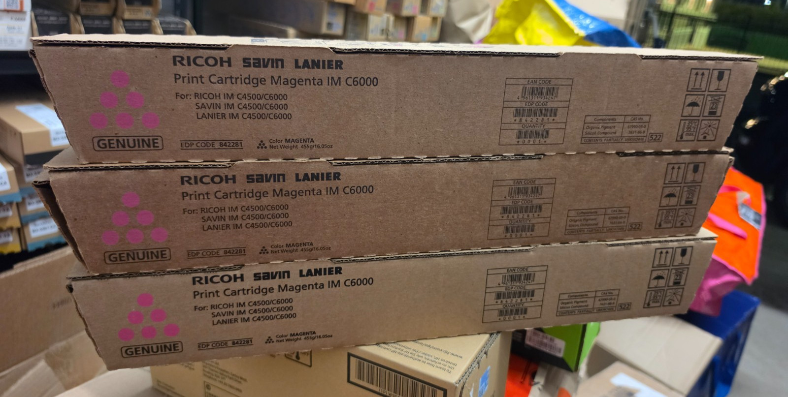 BUY 6 GET 1 FREE 3X Ricoh IM C4500 / IM C6000 TONER OEM Toner MAGENTA Brand New
