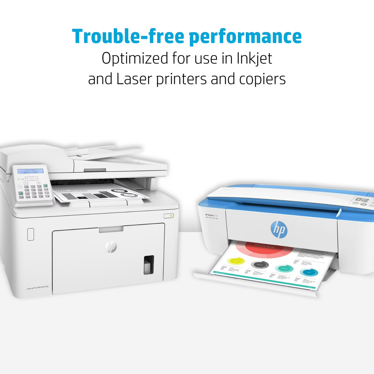 HP Printer Paper 8.5×11 Multipurpose 20lb 96 Bright 2500 Sheets 5 Ream Case
