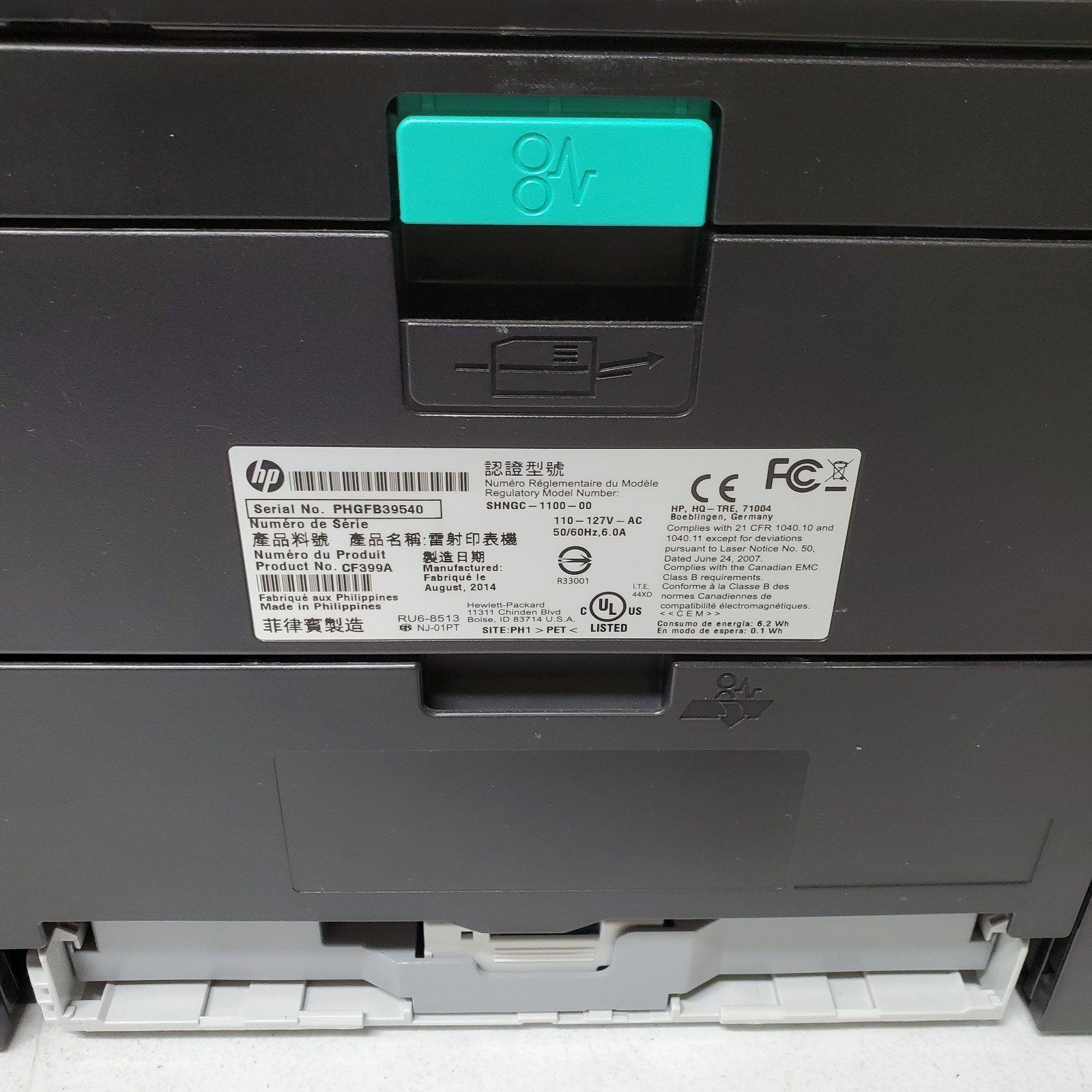 HP LaserJet Pro M401DNE Mono Printer 10.9K Pgs W/ Toner Duplex Networkable