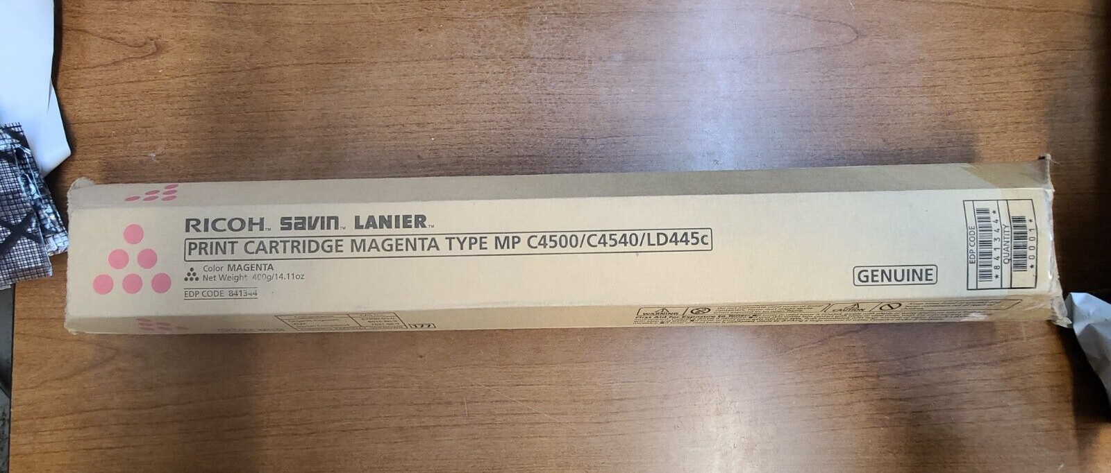OEM RICOH SAVIN LANIER 841344 PRINT CARTRIDGE MAGENTA TYPE MP C4500 C4540 LD445C