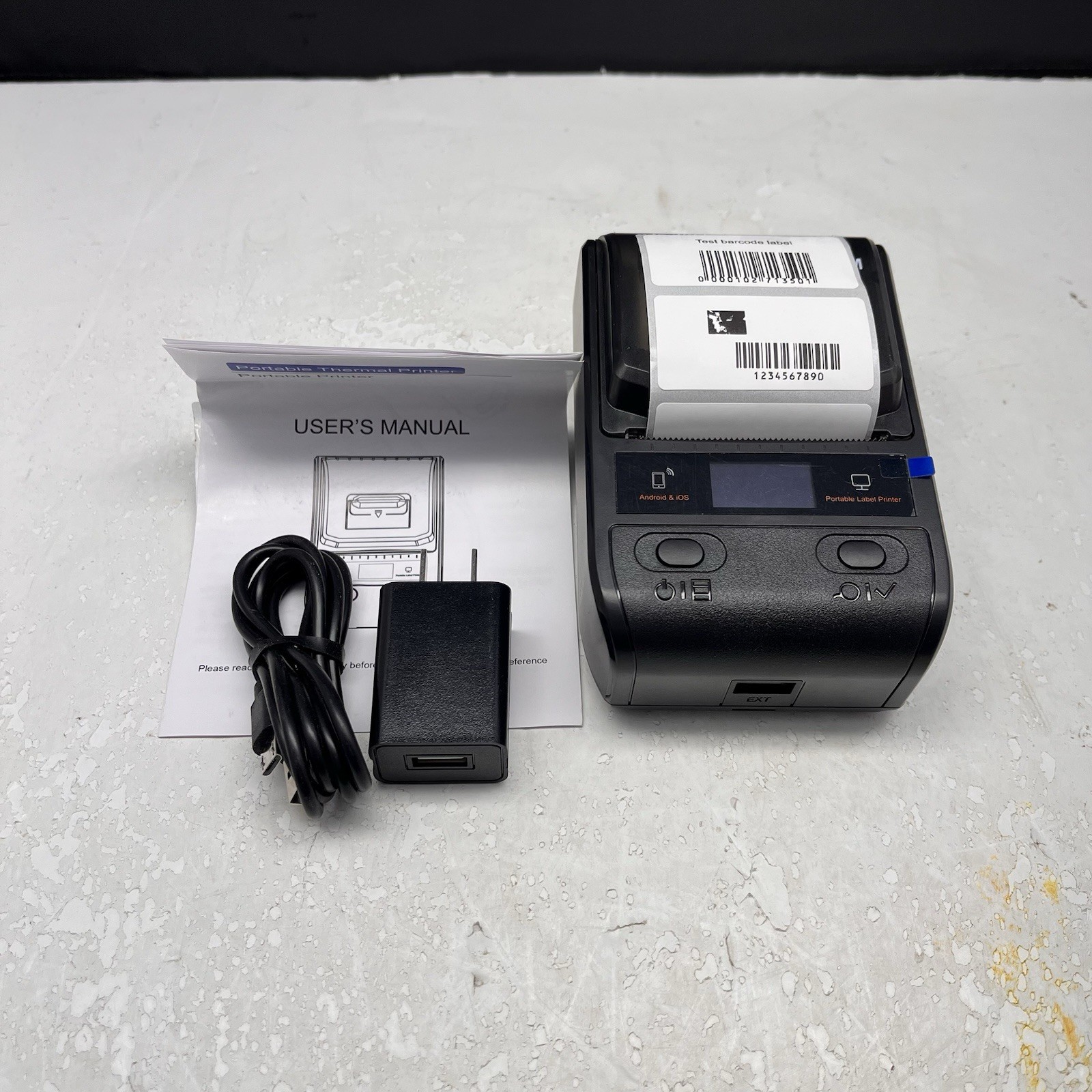 Black Netum G5 Bluetooth Wireless USB Portable Label Printer C5