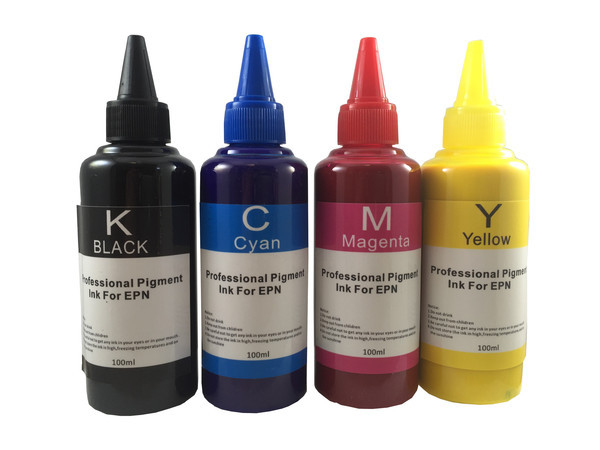 4x100ml Pigment Refill Ink for HP Refillable Cartridges/CISS