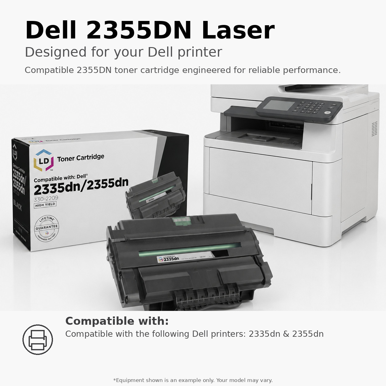 LD Compatible Dell NX994 Set of 4 HY NX994 Black Dell 2335dn 2355dn