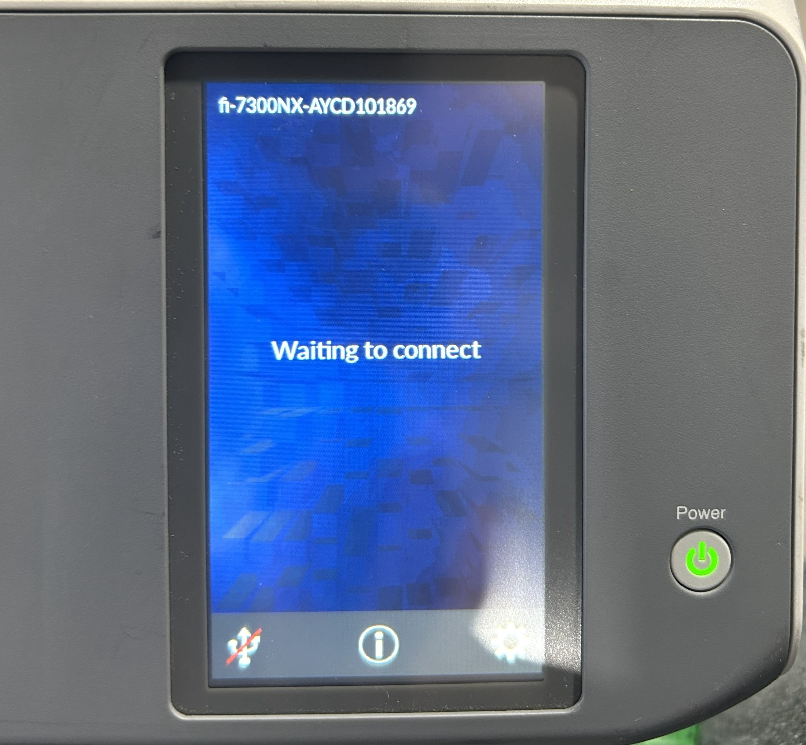 Fujitsu fi-7300NX Touchscreen Networkable Document Scanner NO Top Tray Tested