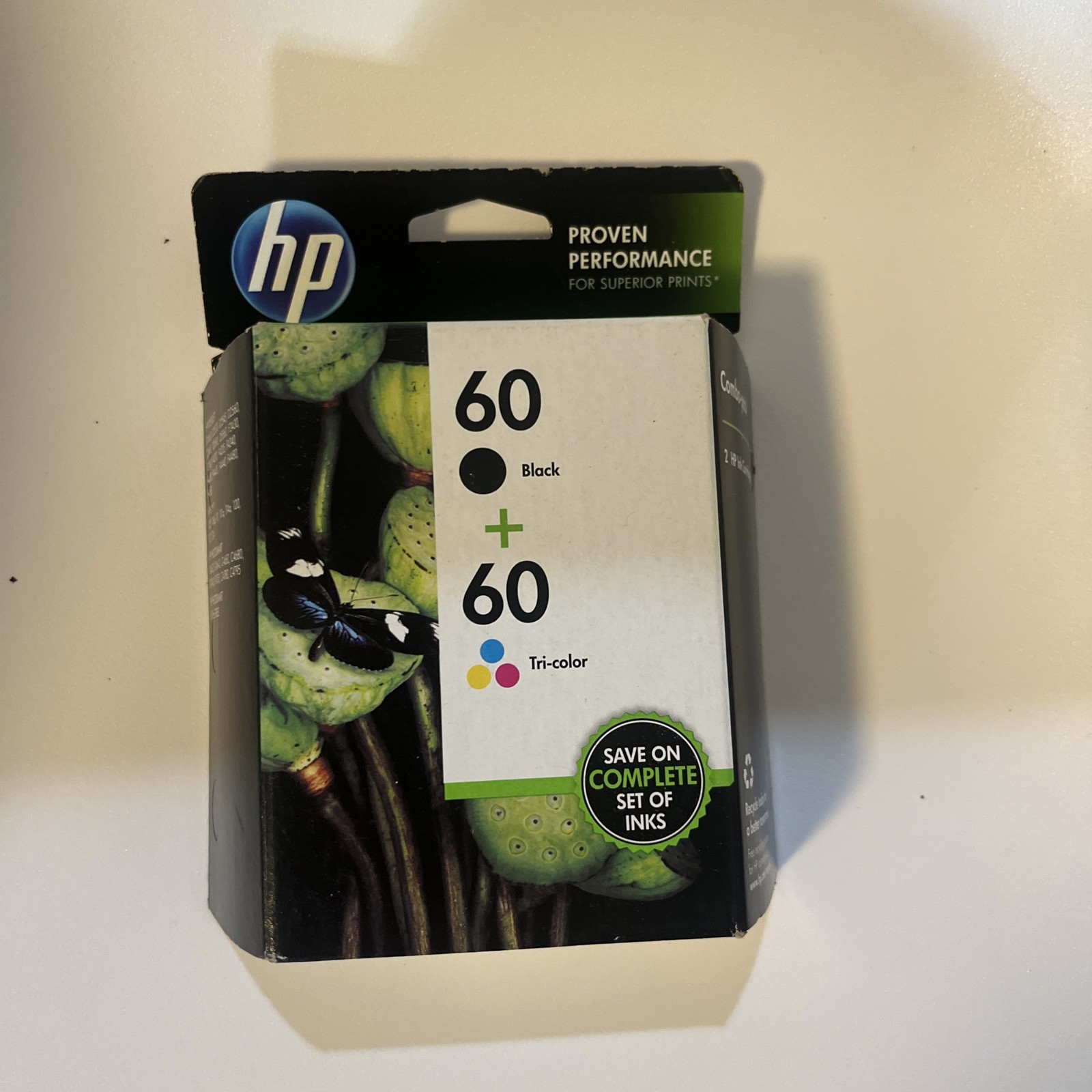HP 60 Black & Tri-Color Combo Pack Ink Cartridges CD947FN EXP: Nov 2014