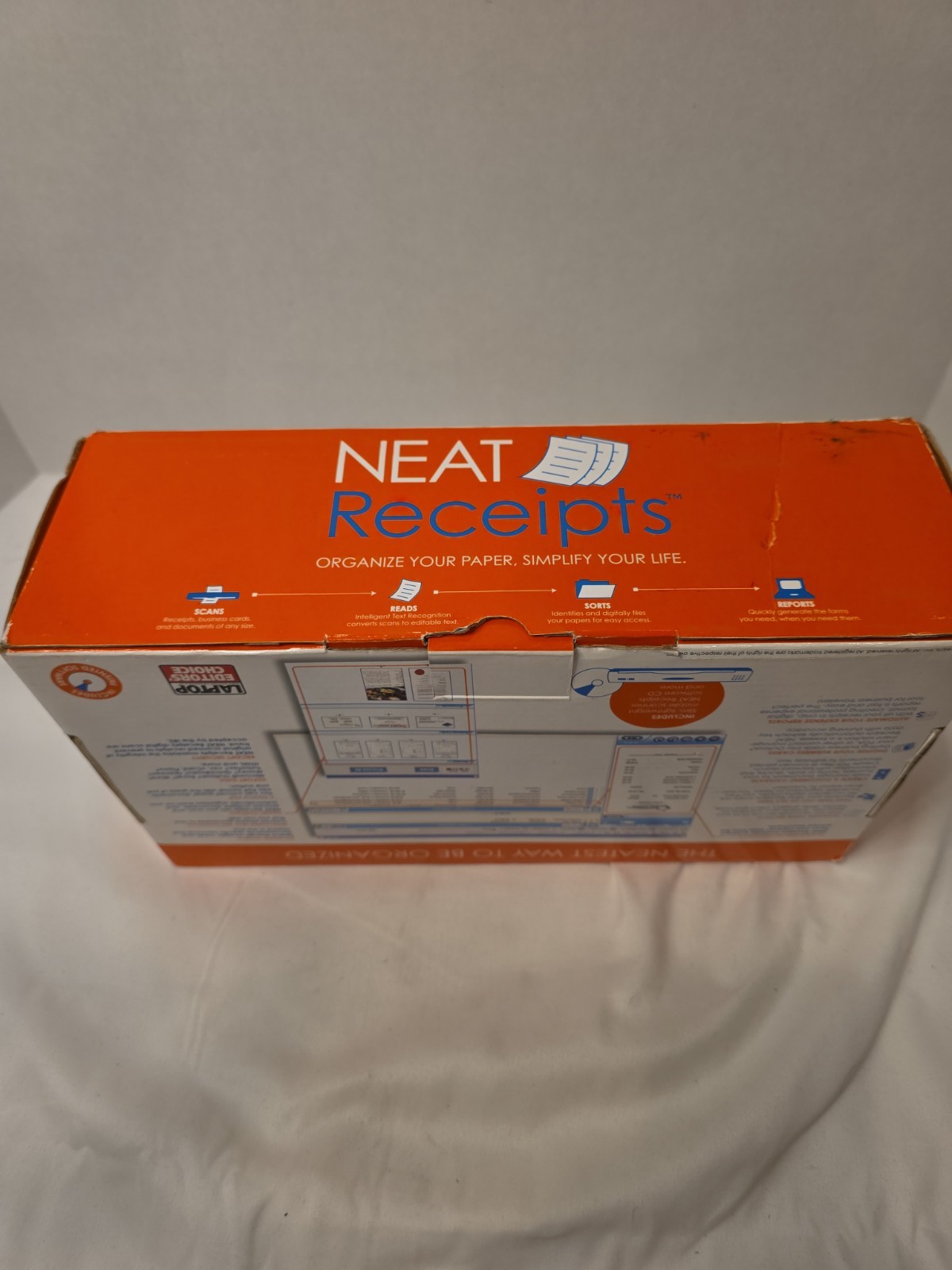 Neat Receipts Mobile Scanner SCSA4601EU Filing System Organizer Open Box Excelle