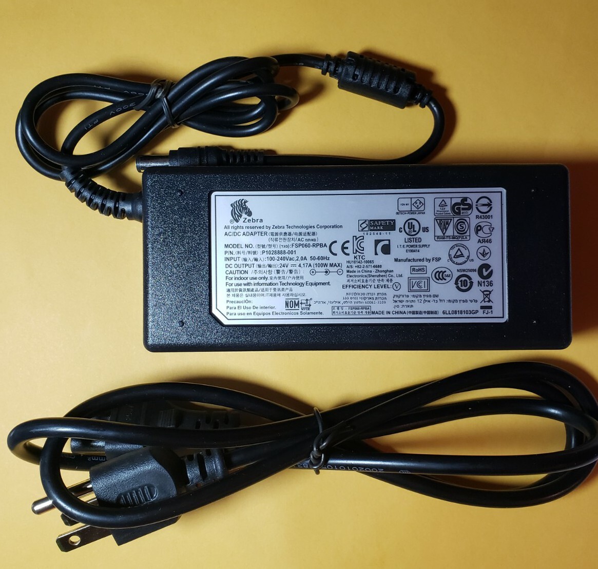 charger Power Adapter Zebra ZP550 ZP450 GX420d GK420d GK420t GX420t GX430T GT800